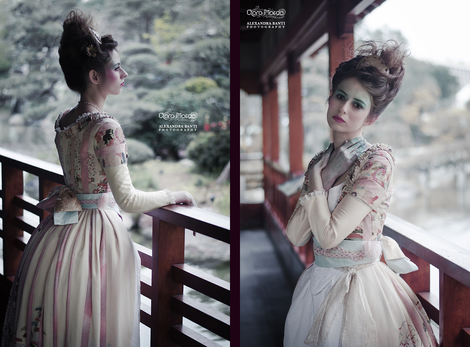kimono rococo dress, japanese Marie-Antoinette