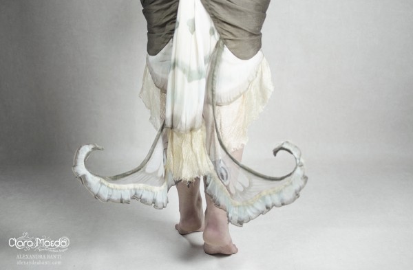 butterfly wing dress, clara maeda